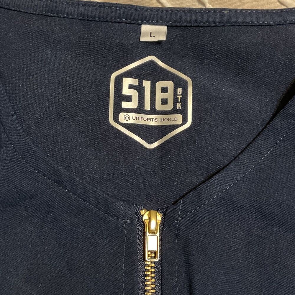 UniformsWorld Navy Blue Scrub Top & Pants Set 518 GTK - Picture 11 of 14